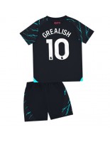 Manchester City Jack Grealish #10 Alternativní dres pro děti 2023-24 Krátký Rukáv (+ trenýrky)